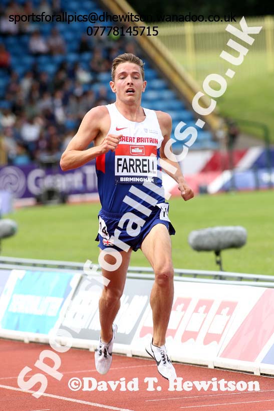 Mens 5000 metres, British Championships, Birmingham. Photo: David T. Hewitson/Sports for All Pics